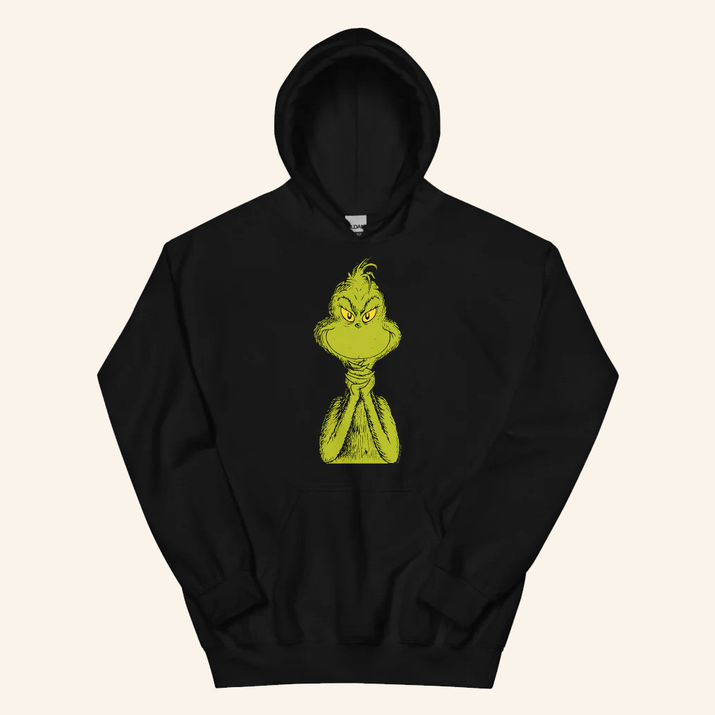 Grinch Merch The Grinch Sly Smile Hoodie Cool Christmas Gifts For Guys Grinch Merch The Grinch Sly Smile Hoodie Cool Christmas Gifts For Guys