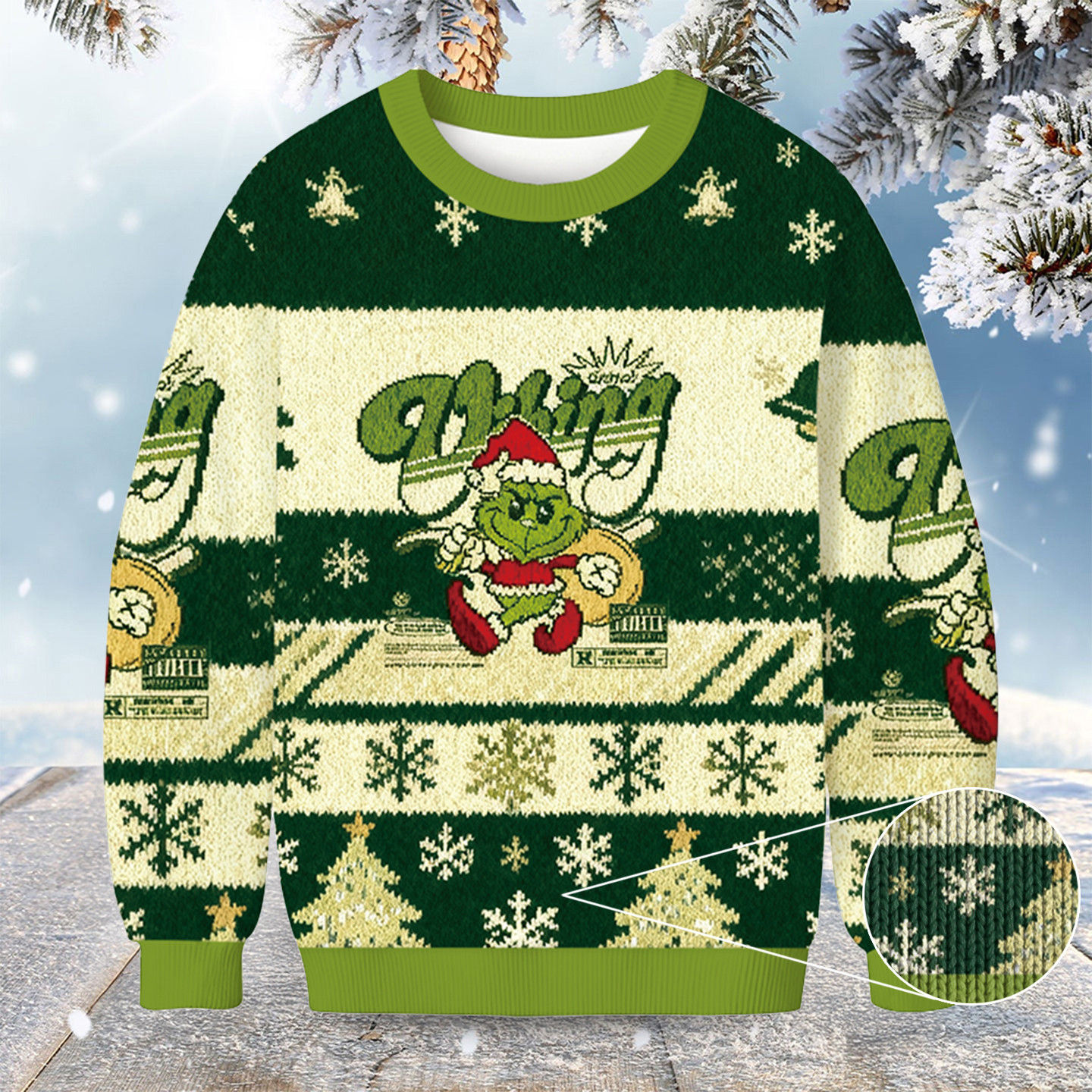 Grinch Santa Christmas Ugly Sweater Holiday Apparel Christmas Gifts For Grinch Lovers