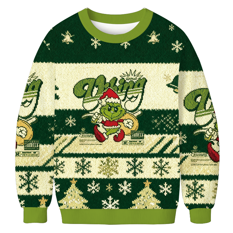 Grinch Santa Christmas Ugly Sweatshirt Holiday Lounge Wear Top Gift Ideas Grinch Santa Christmas Ugly Sweatshirt Holiday Lounge Wear Top Gift Ideas