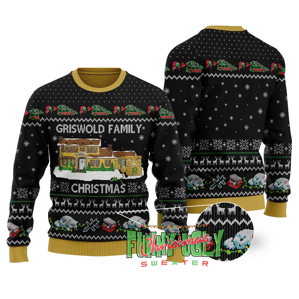 Griswold Family Christmas National Lampoon Sweater Black Holiday Merch That Makes a Perfect Christmas Gift
