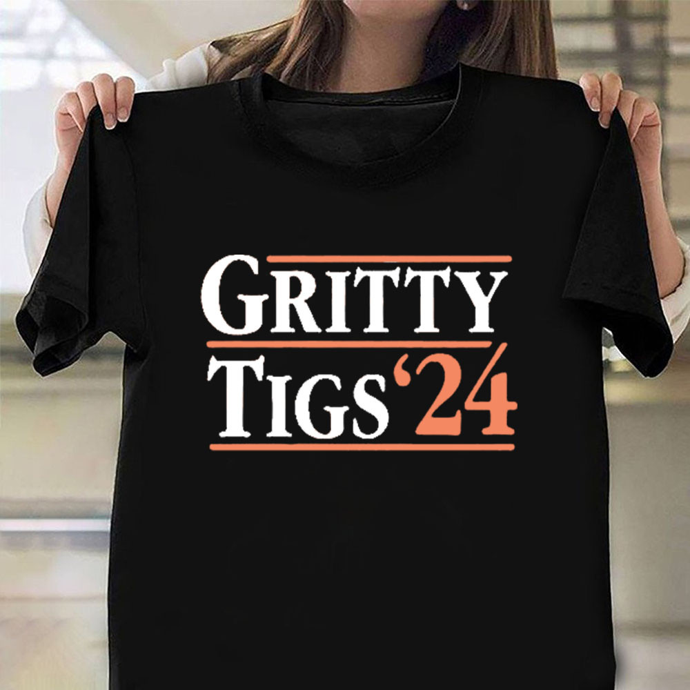 Gritty Tigs '24 Text T-Shirt Philadelphia Hockey Shirt Gifts For Gritty Fans
