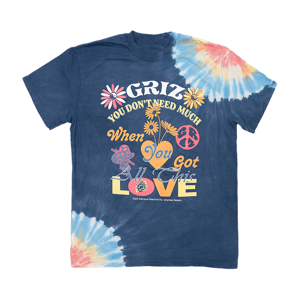GRiZ Merch All This Love Tie Dye Shirt Presents For Music Lovers