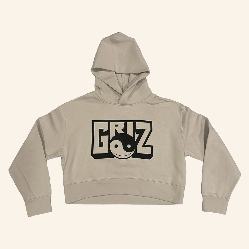 Griz Merch GRiZ Block Logo Cropped Hoodie Birthday Gift For Daughter