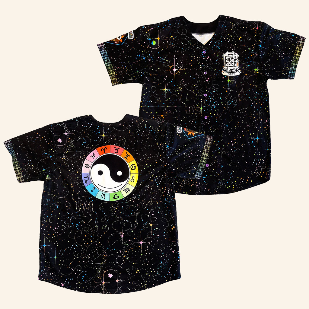 Griz Merch GRiZ GEMINI Button Up Baseball Jersey Gifts For Boyfriend