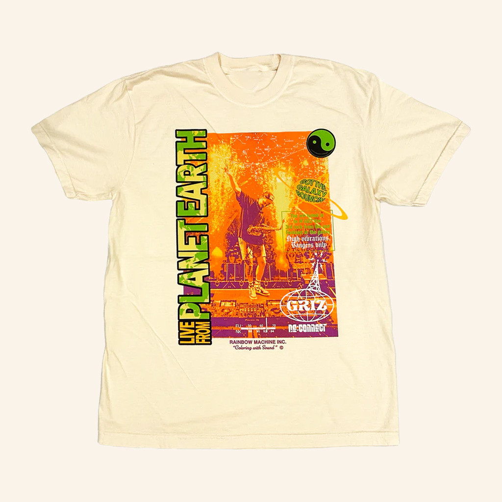 Griz Merch GRIZ Live From Planet Earth T-Shirt Christmas Gift Ideas For Friends