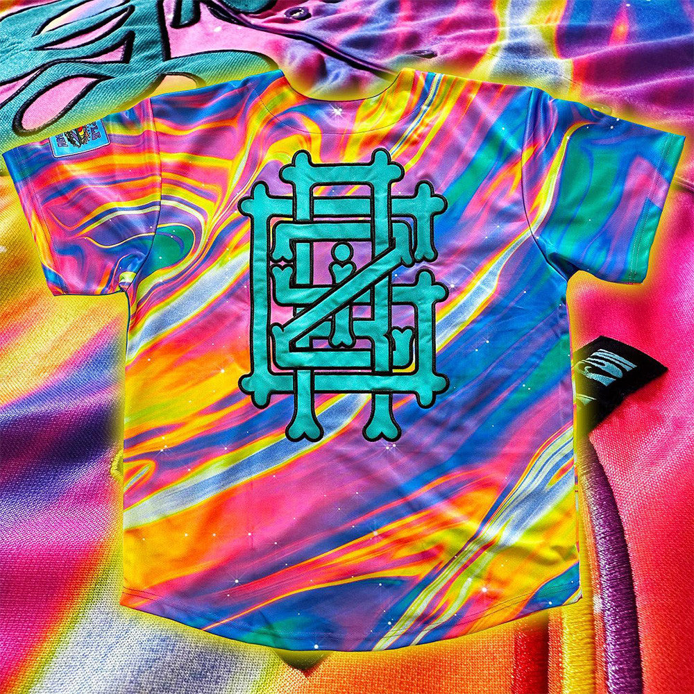 Griz Merch Griz Rainbow Baseball Jersey Gifts For DJ Fans Christmas Gift for Him Griz Merch Griz Rainbow Baseball Jersey Gifts For DJ Fans Christmas Gift for Him
