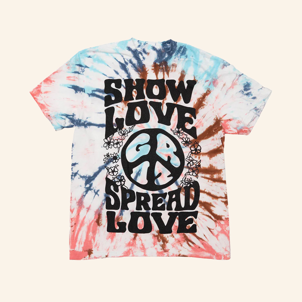 Griz Merch Griz Show Love Spread Love Tie Dye T-Shirt Gifts For Music Lovers Griz Merch Griz Show Love Spread Love Tie Dye T-Shirt Gifts For Music Lovers