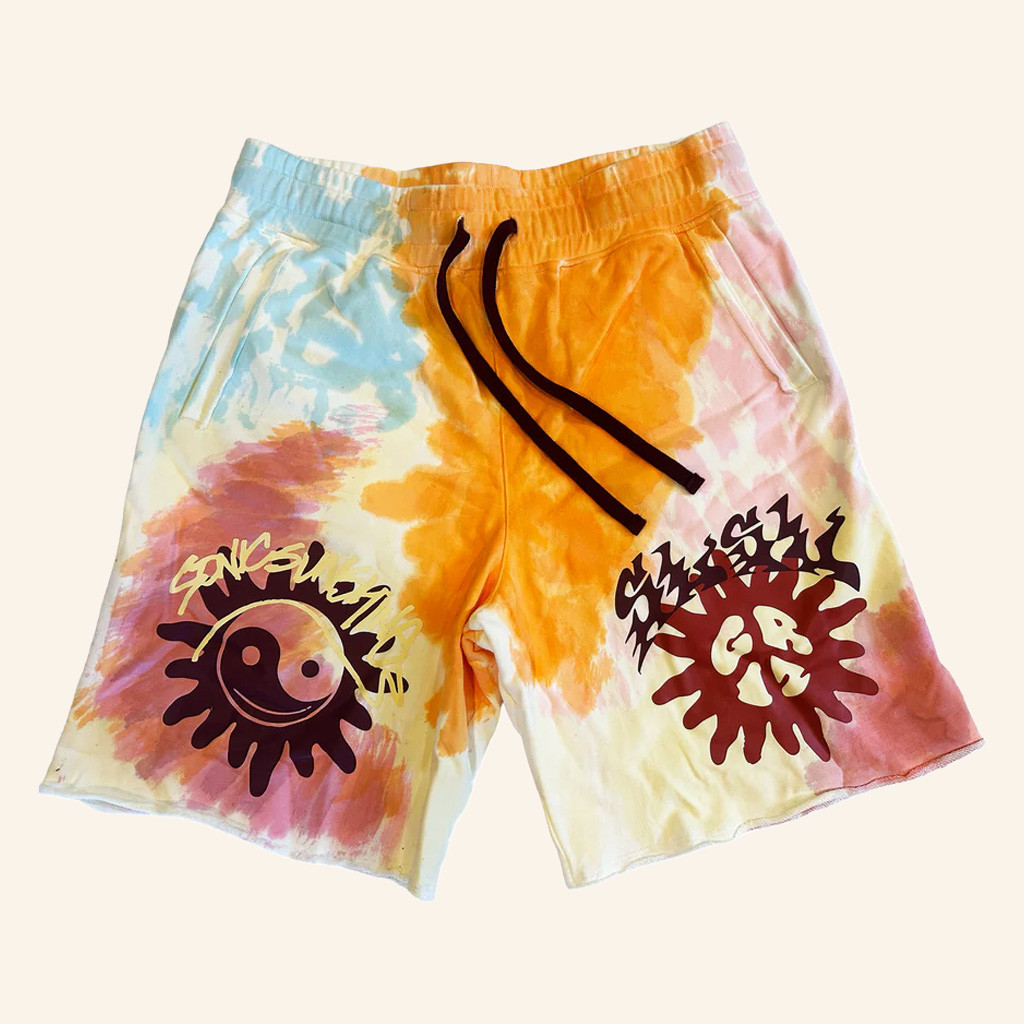 Griz Merch GRiZ Sonic Sunshine Tie Dye Shorts Gifts For Husband