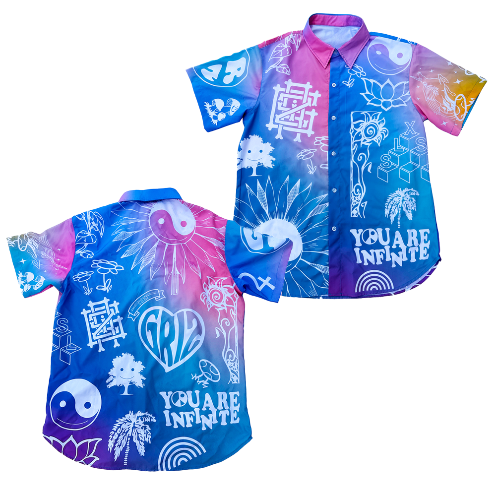 Griz Merch GRiZ Sun-Time Button Up Shirt Gifts For DJ Fans Country Boy Gift