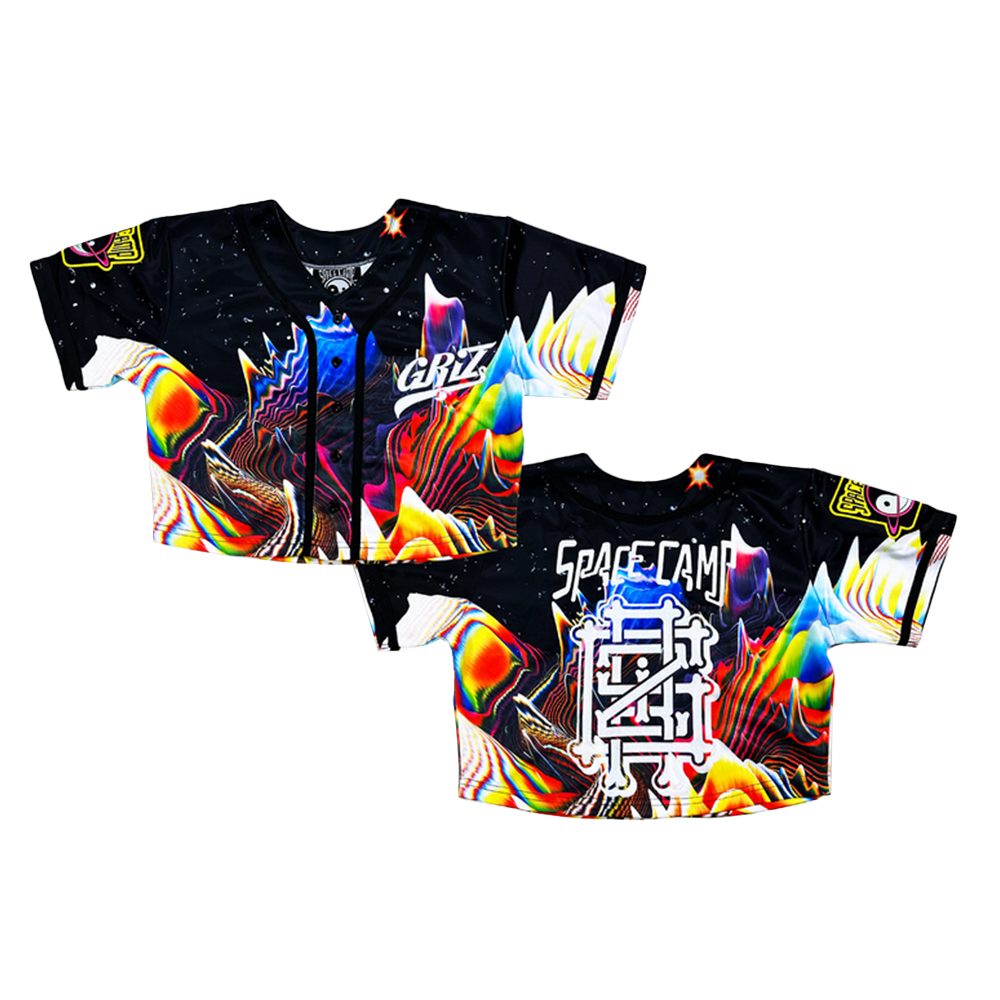 Griz Merch Space Camp II Cropped Baseball Jersey DJ Fans Gifts Anniversary Gift for Men