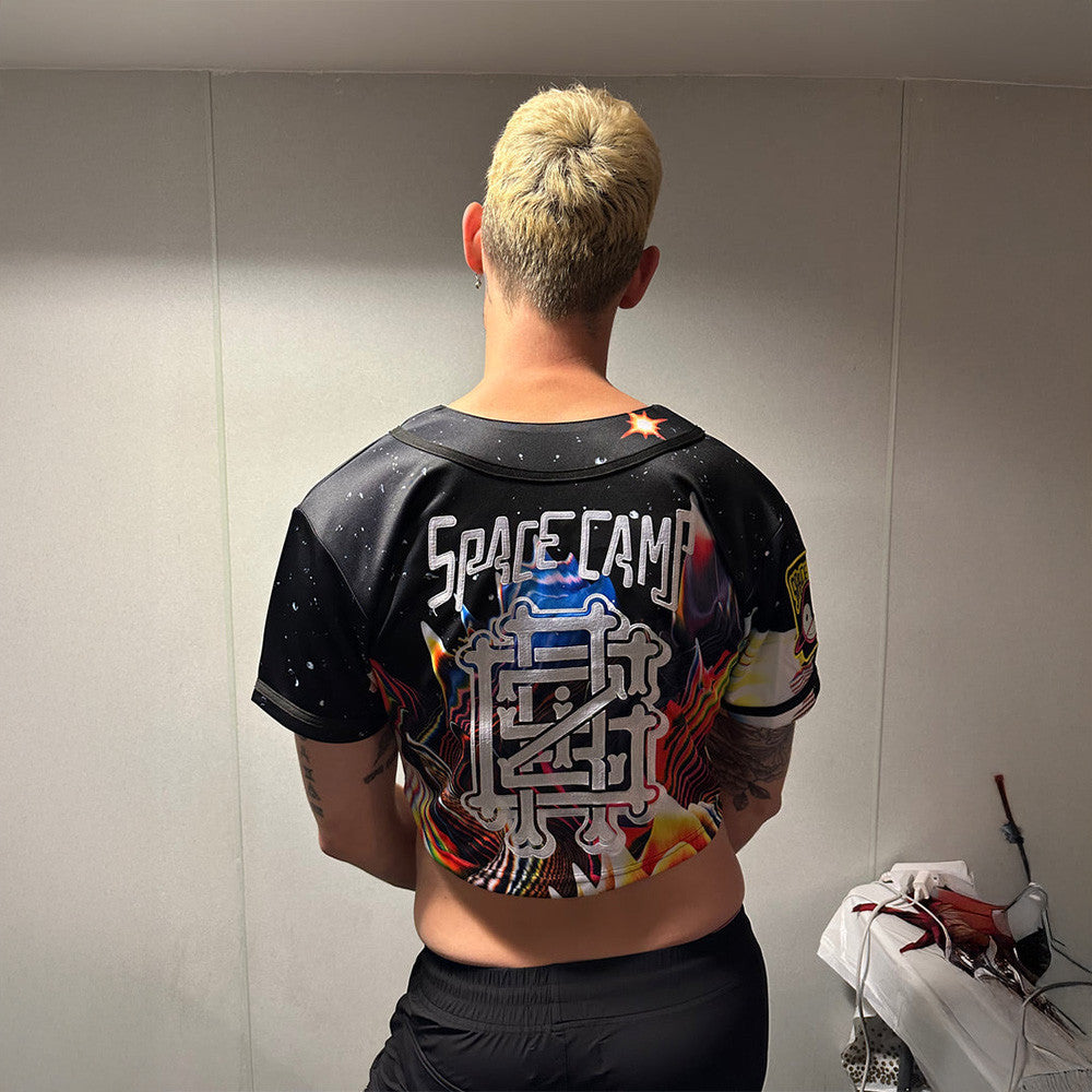 Griz Merch Space Camp II Cropped Baseball Jersey DJ Fans Gifts Anniversary Gift for Men