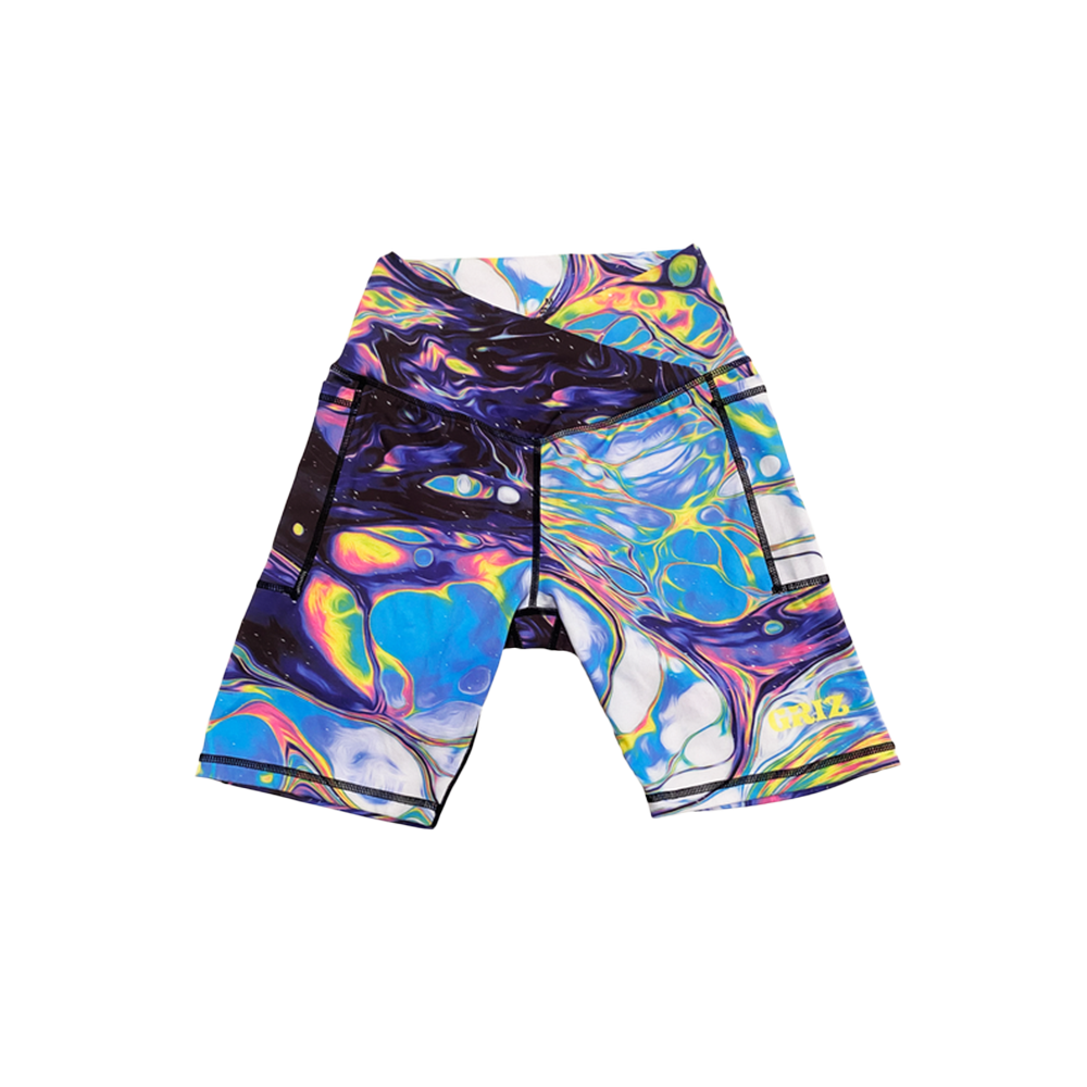 Griz Merch Summer Nova Activewear Crossover Waist Bike Shorts Gifts For DJ Fans