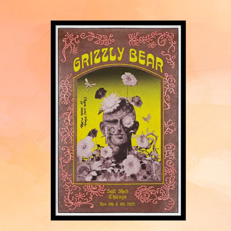 Grizzly Bear Merch Salt Shed Chicago November 8-9 2025 Concert Poster Gifts For Rock Lovers
