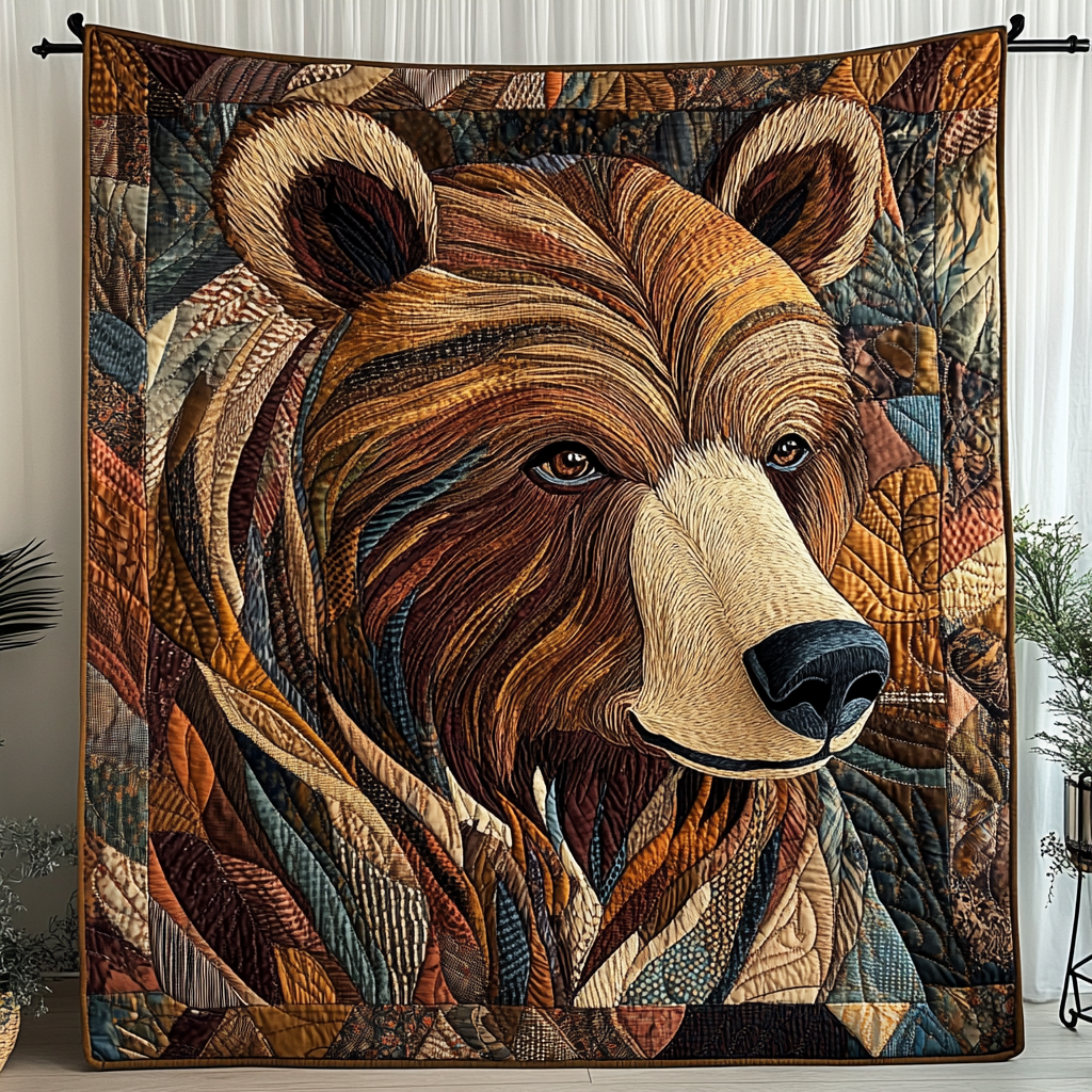 Grizzly Dreams Quilted Blanket Best Throw Blanket Gifts For Bear Lovers