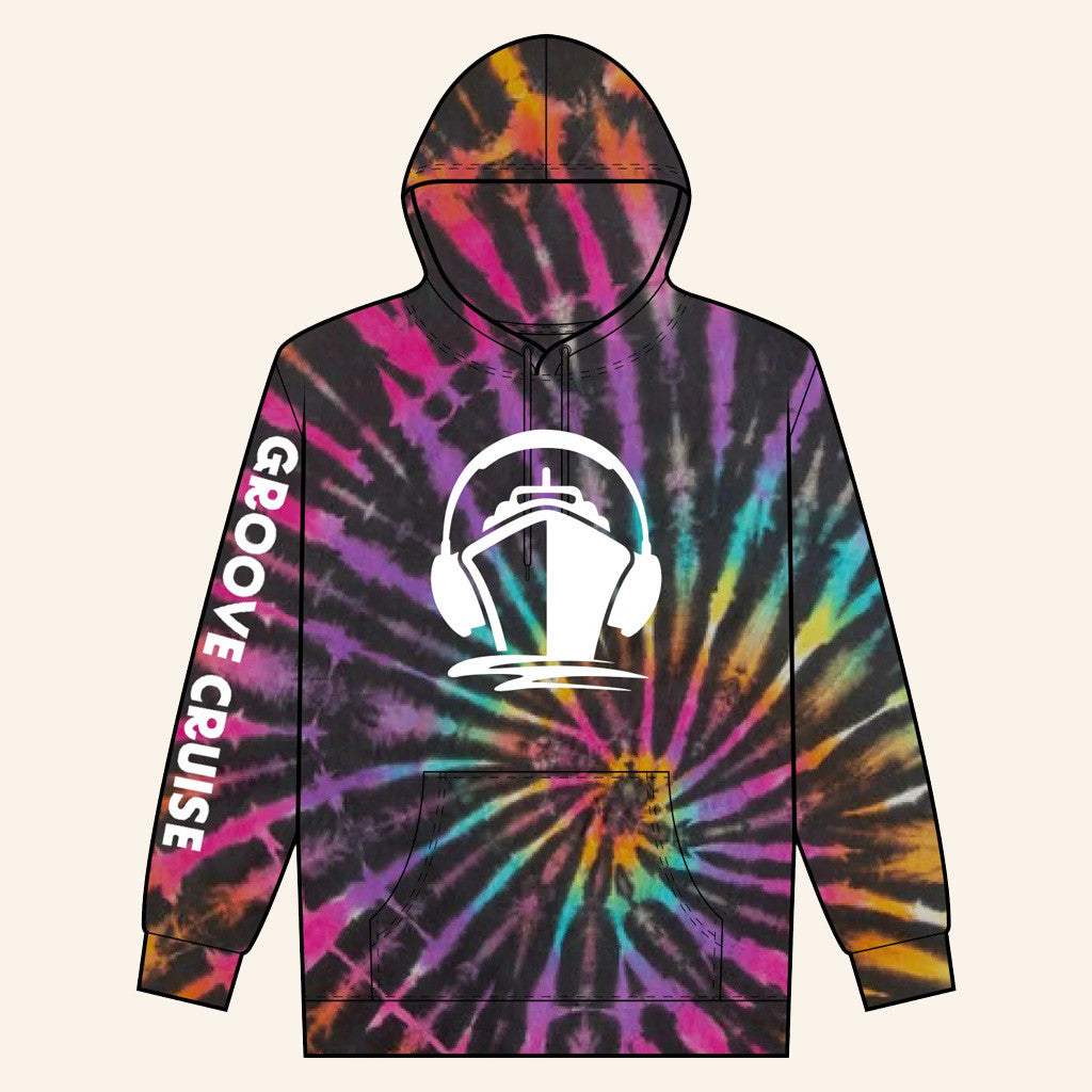 Groove Cruise Merch Groove Cruise Tie Dye Hoodie Good Gifts For Boyfriend