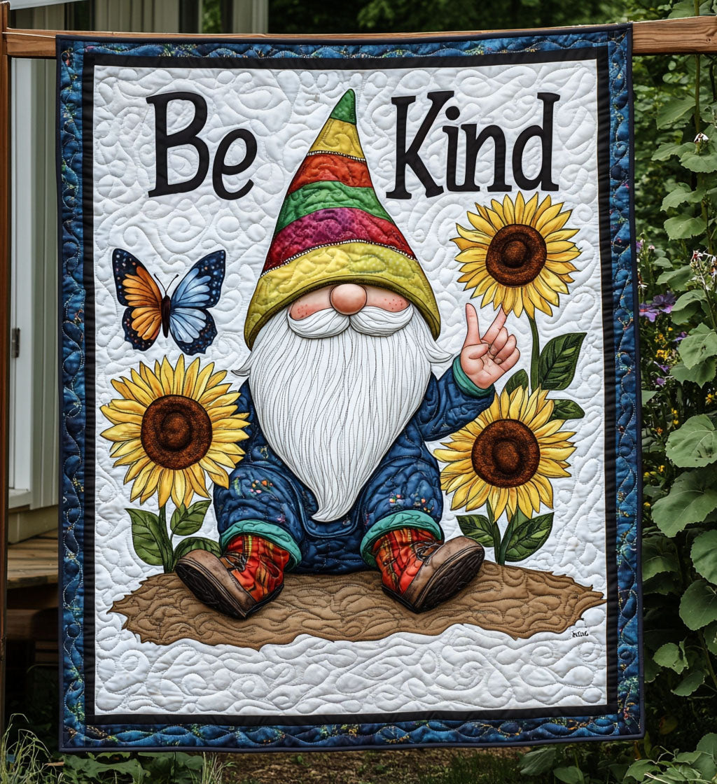 Groovy Gnome Haven Quilted Blanket Cute Blankets For Teens