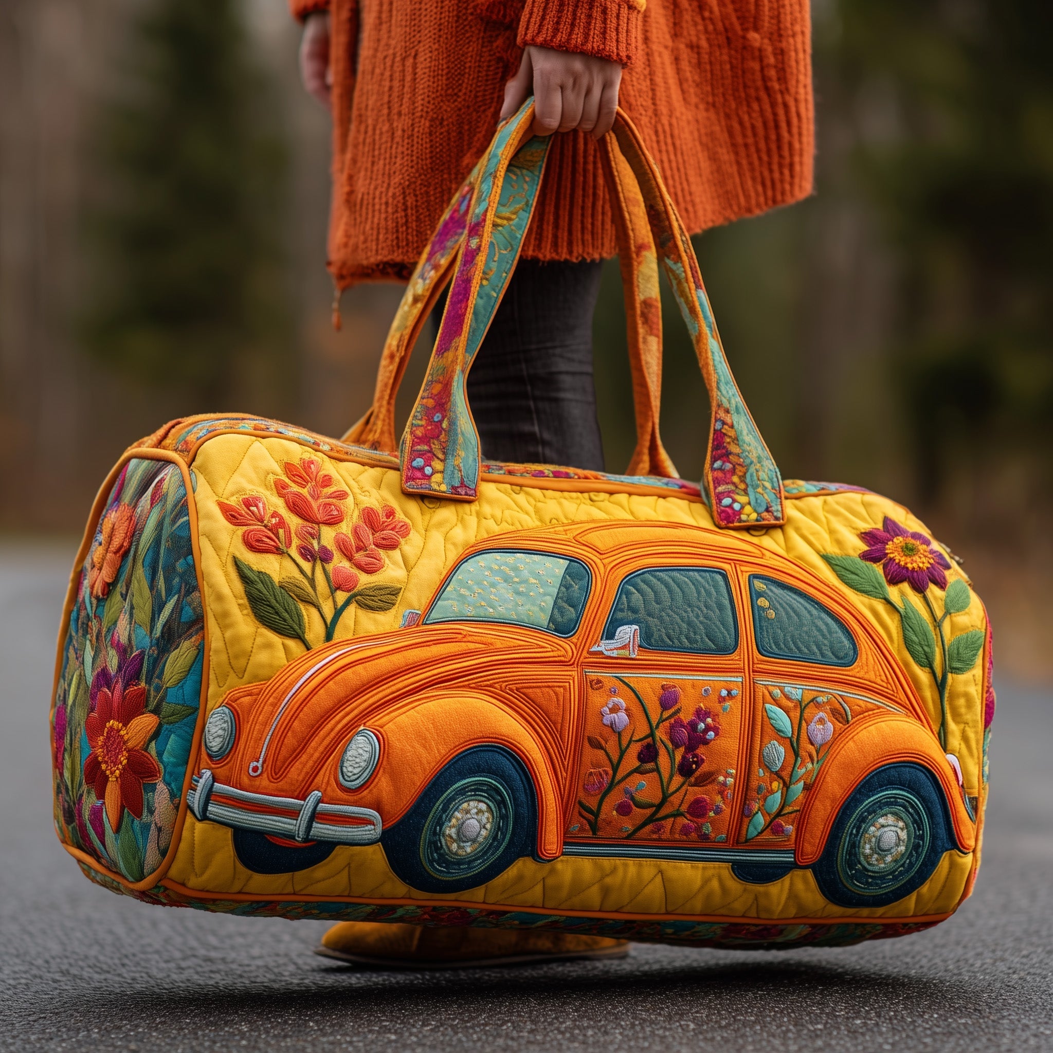 Groovy Ride Quilted Duffle Bag Christmas Gift Idea