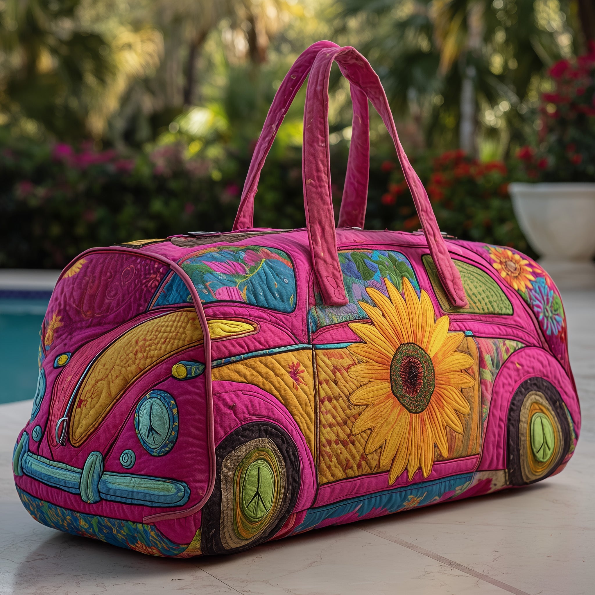 Groovy Ride Quilted Duffle Bag Compact And Spacious