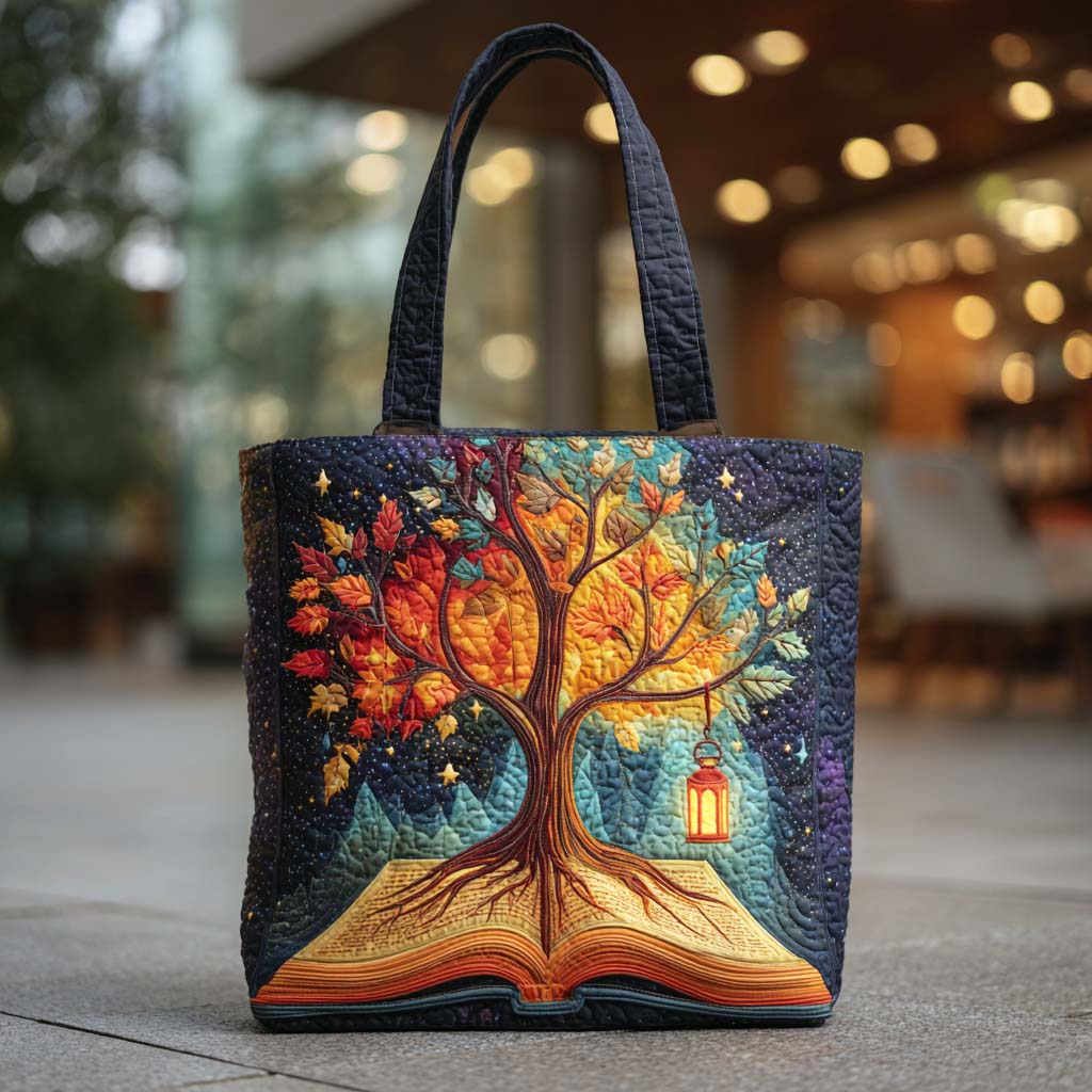 Grove Story Quilted Tote Bag Novelty Book Gifts