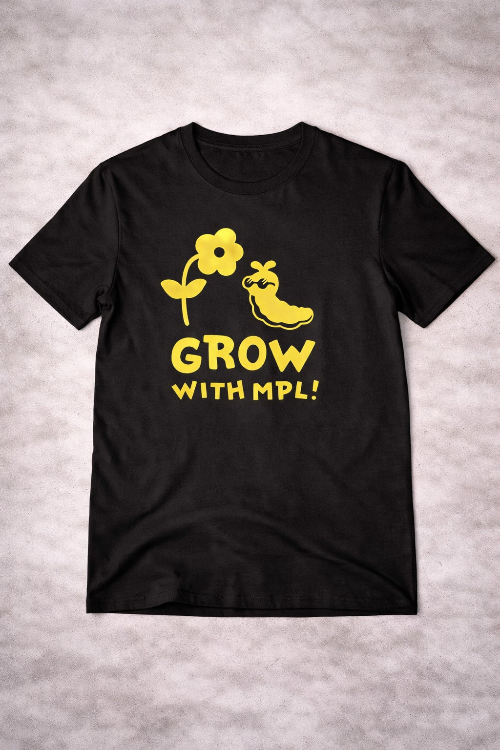 Grow With MPL T-Shirt Cute Caterpillar Flower With Fun Caterpillar Clothing For Women