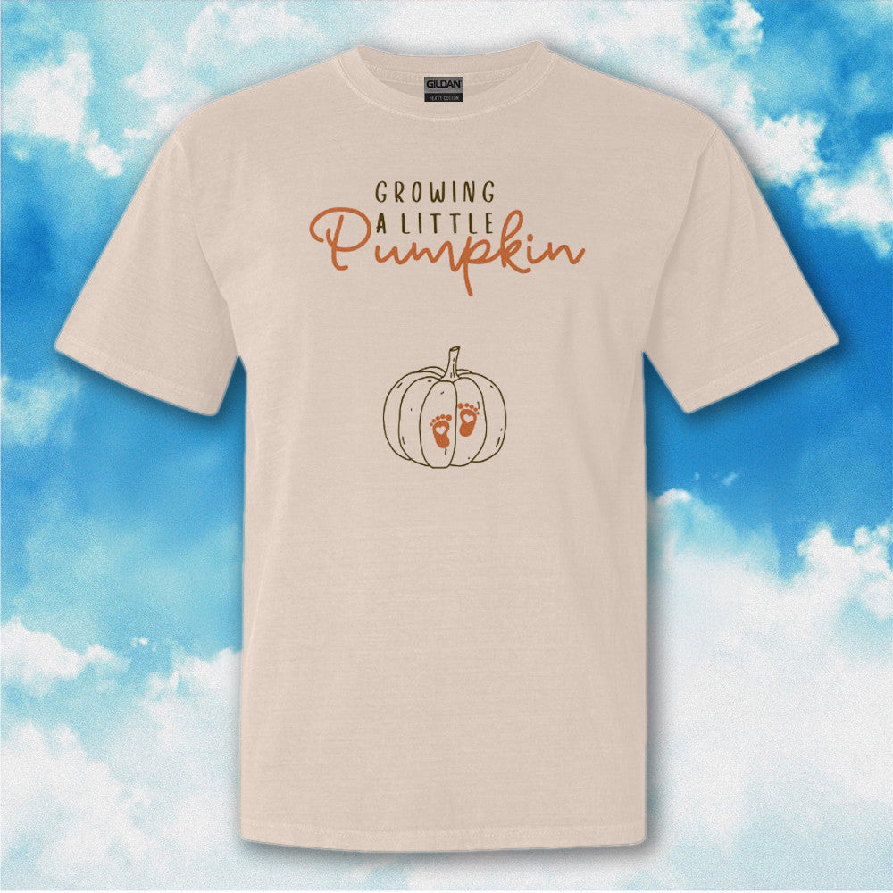 Growing A Little Pumpkin Pregnancy Announcement Thanksgiving Shirt Gifts For Thanksgiving
