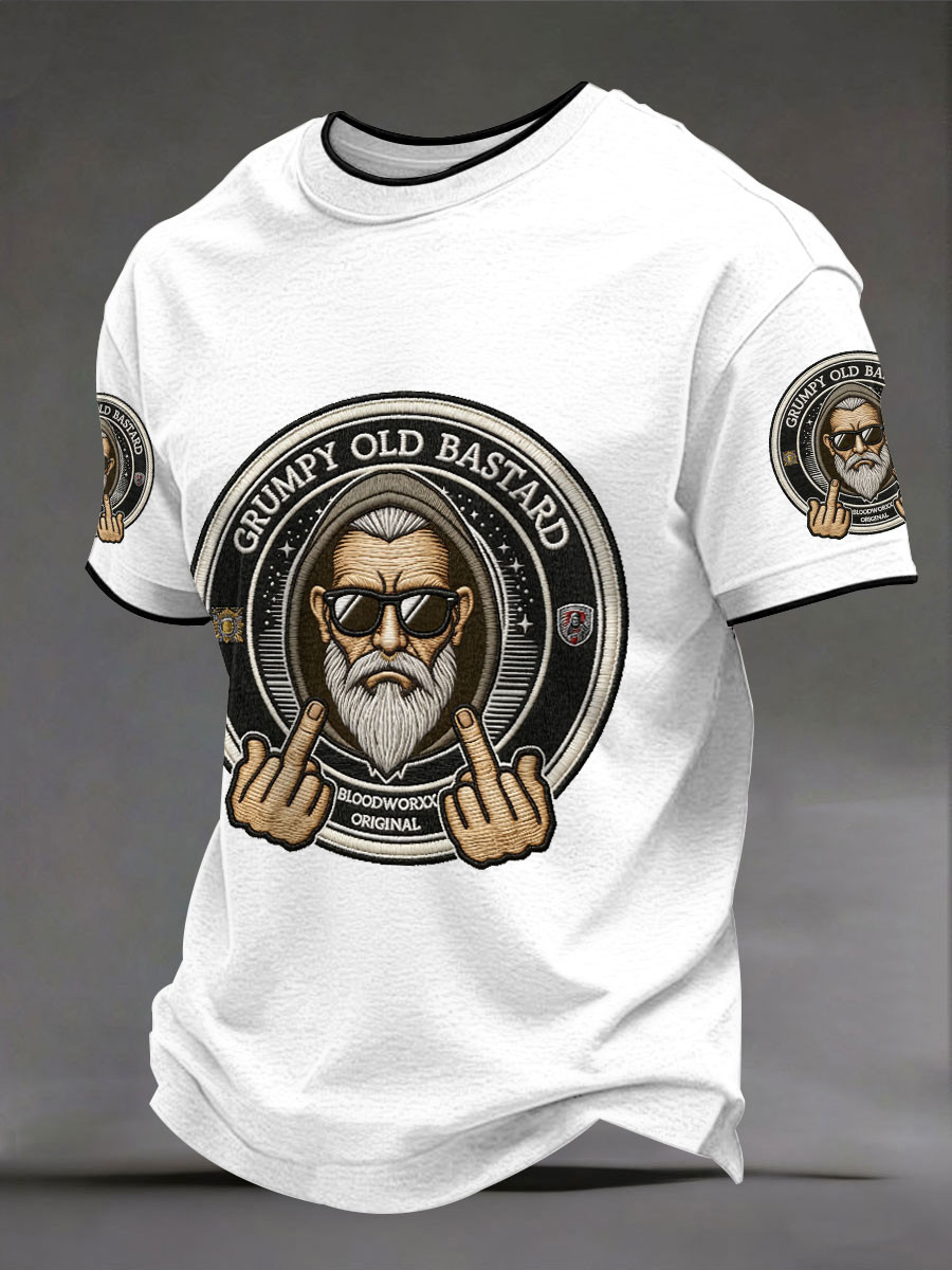 Grumpy Old Bastard T-Shirt Sarcastic Grandpa Clothing Gift For Grandpa