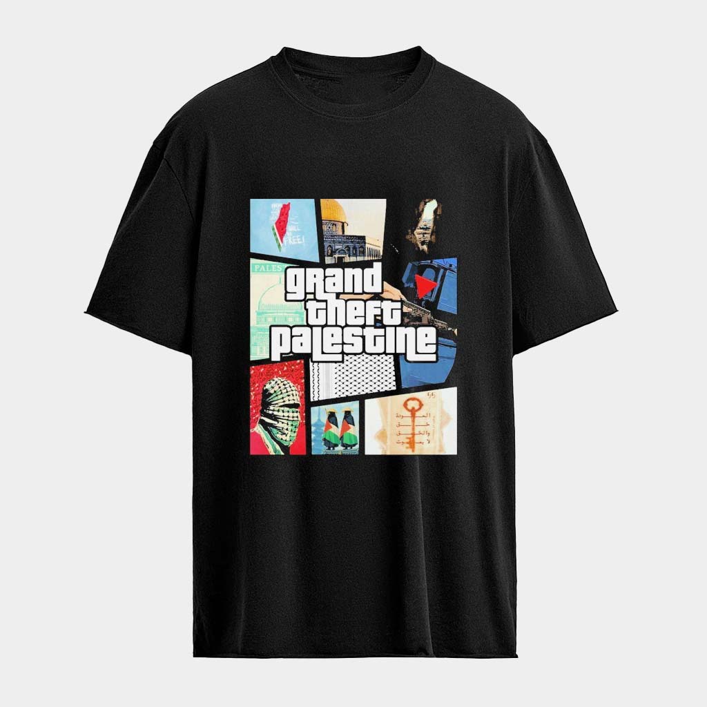 GTA Grand Theft Palestine T-Shirts Unique Gift For Boyfriend Birthday