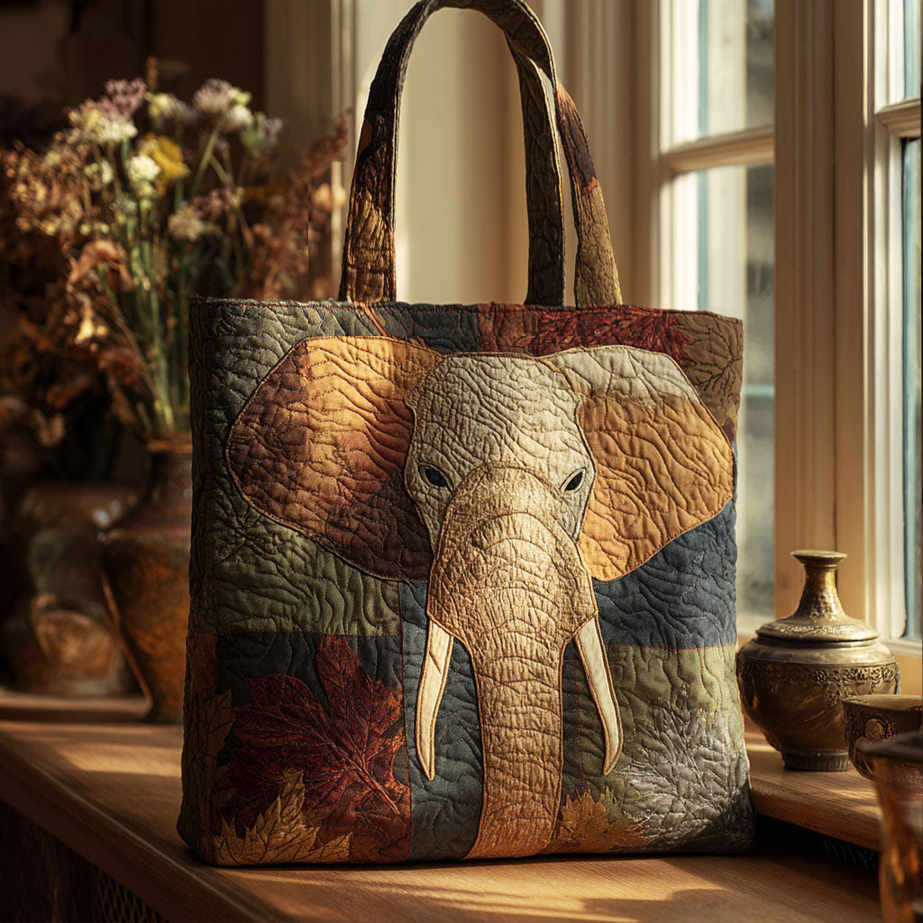 Guardian Elephant Quilted Tote Bag Cute Elephant Gifts For Women