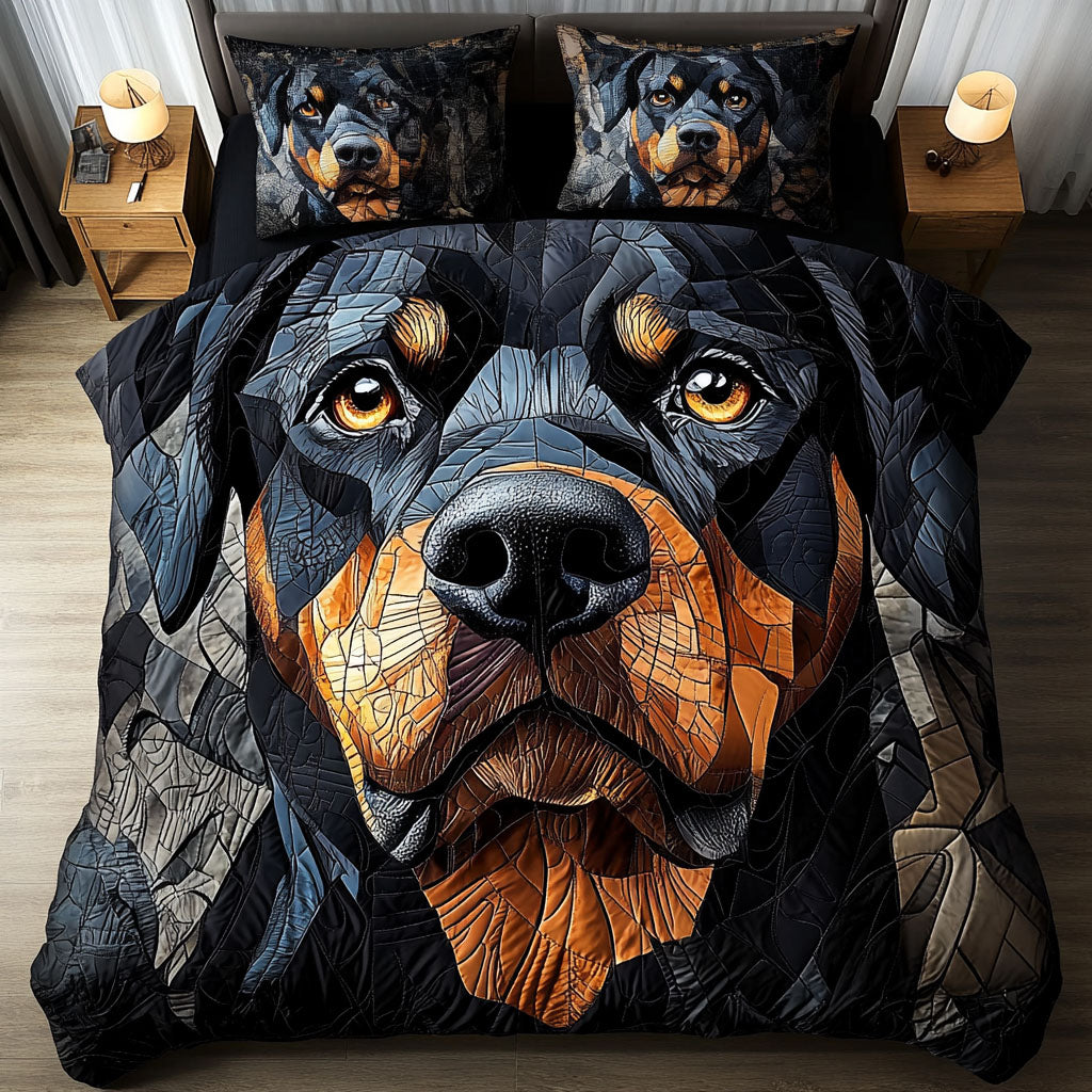 Guardian Gaze Quilted Bedding Set Perfect Bedding Gift Set for Holiday Celebrations