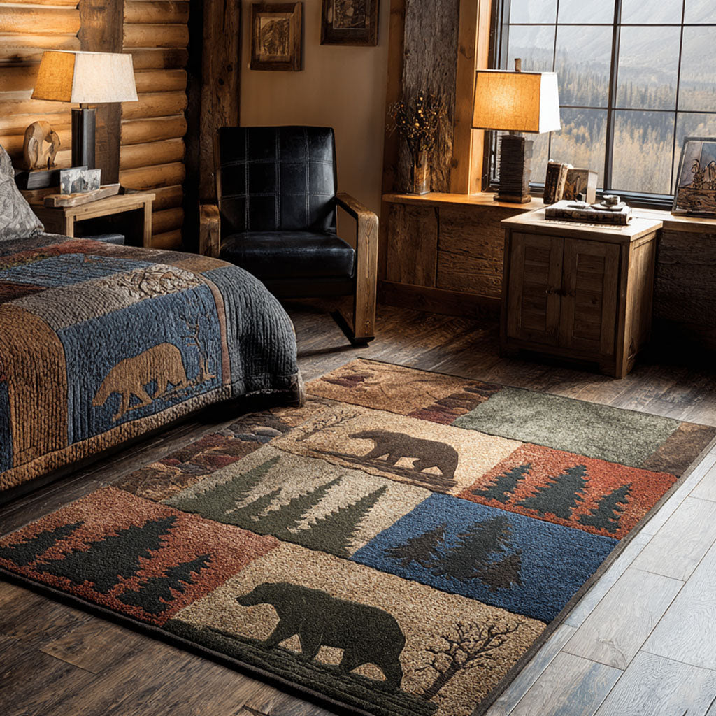 Guardian of the Forest Area Rug Foyer Decor Ideas Deer Gifts For Friends