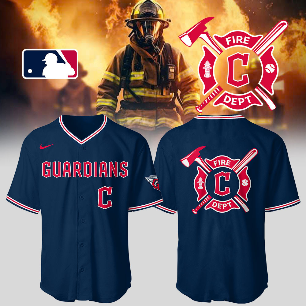 Guardians x Firefighter Appreciation Night Jersey Gifts For Baseball Players