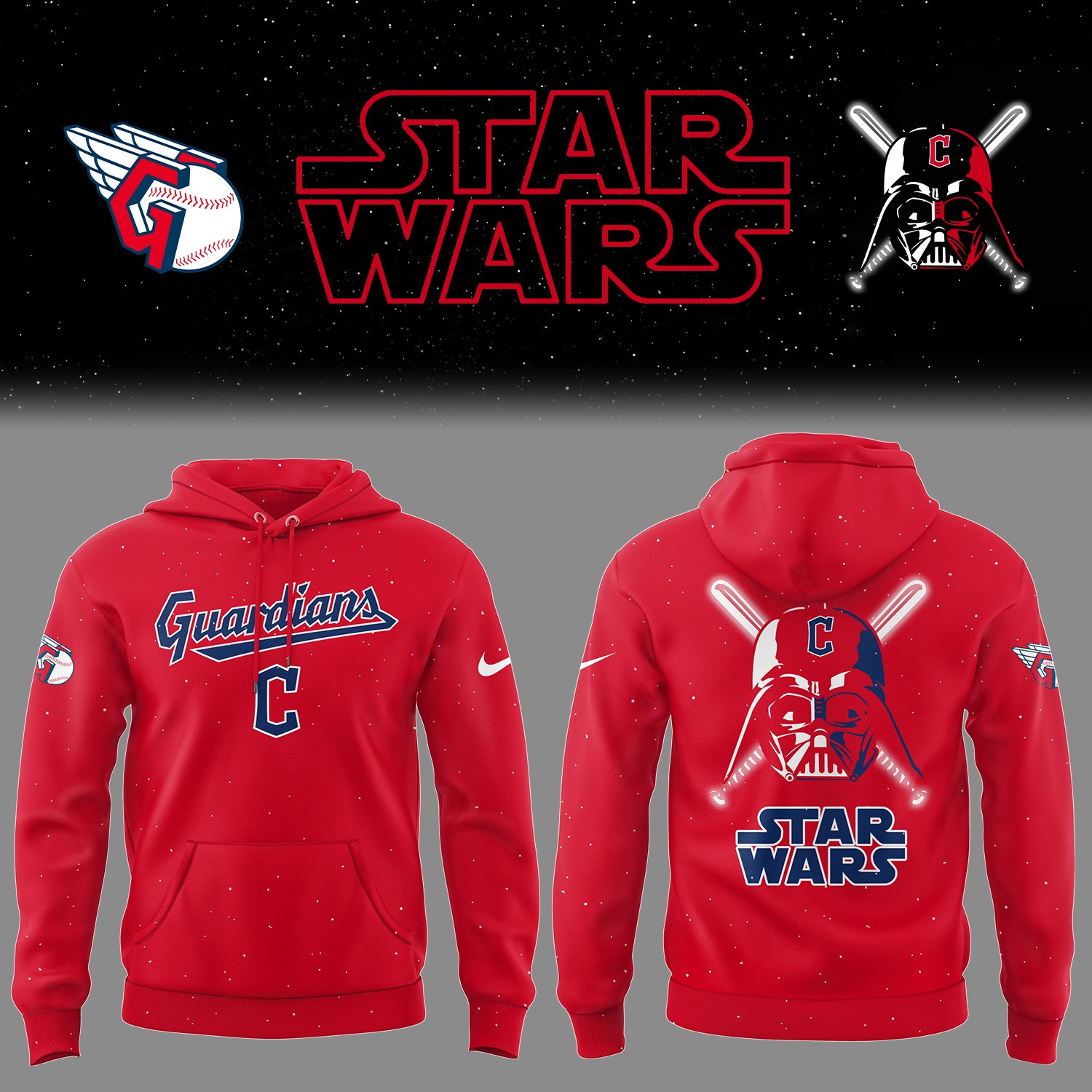 Guardians X Star Wars Hoodie Guardians Cleveland Guardians Fan Merch Father's Day Gifts