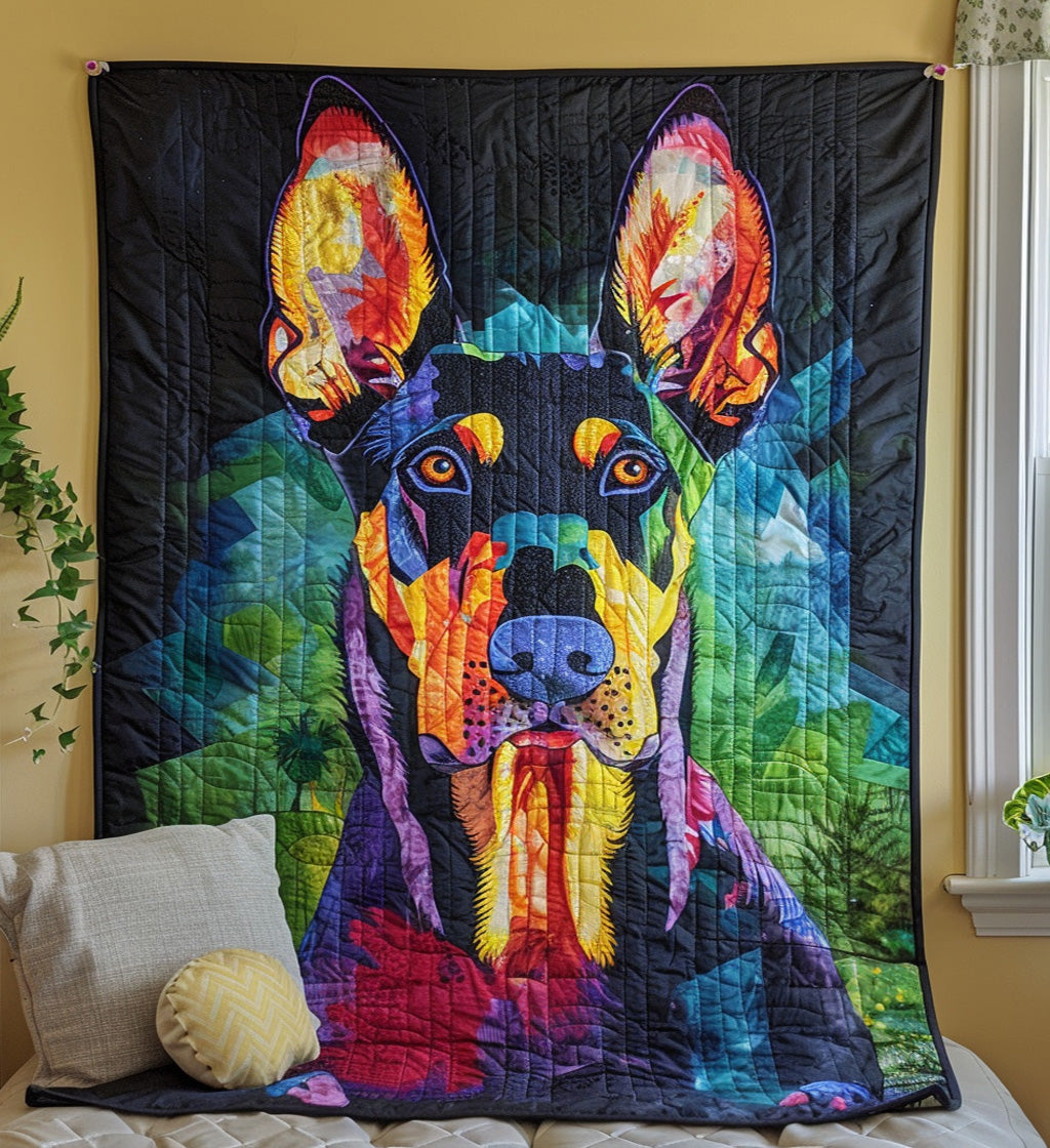 Guarding Grace Quilted Blanket Xmas Present For Dog Lovers