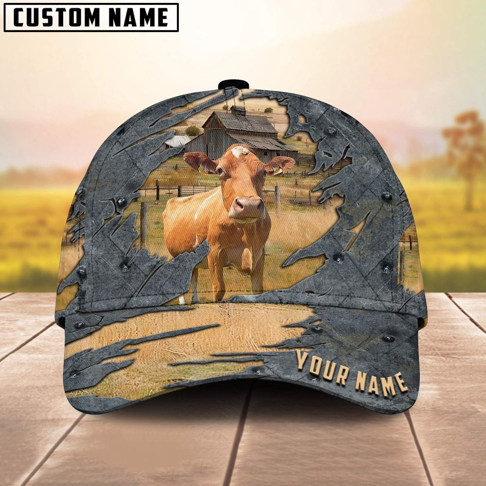 Guernseys Customized Name Cap Farm Cap Farmer Baseball Cap Gift For Farmer