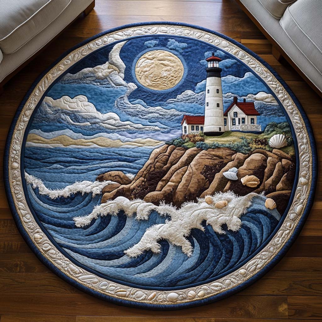 Guiding Quilted Round Mat Front Door Entryway Ideas Beach Gifts For Friend