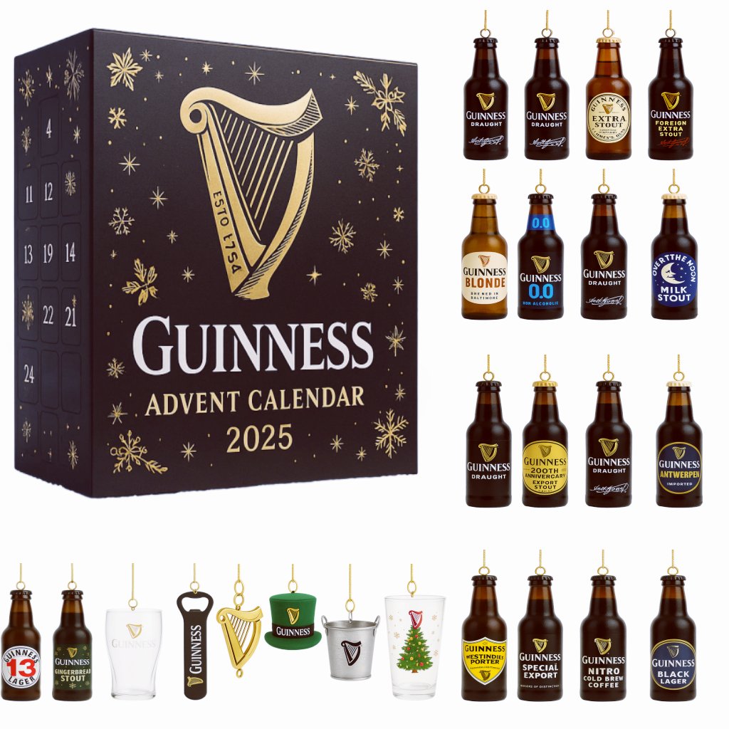 Guinness Advent Calendar 2025 Beer Bottle Themed Christmas Decor Advent Calendar For Men