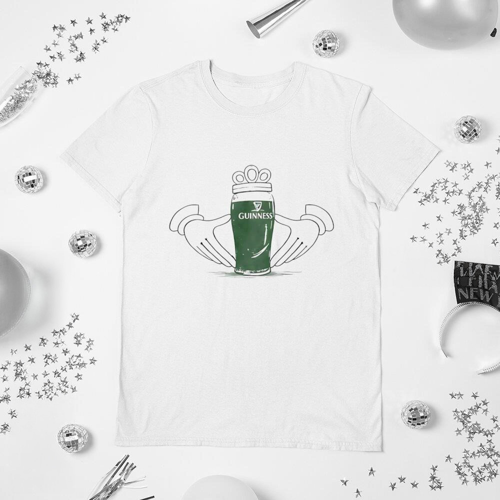 Guinness Claddagh St Patricks Day T-Shirt Irish Beer Lover Tee Irish Pride Shirt Best Gift For Irish Fans