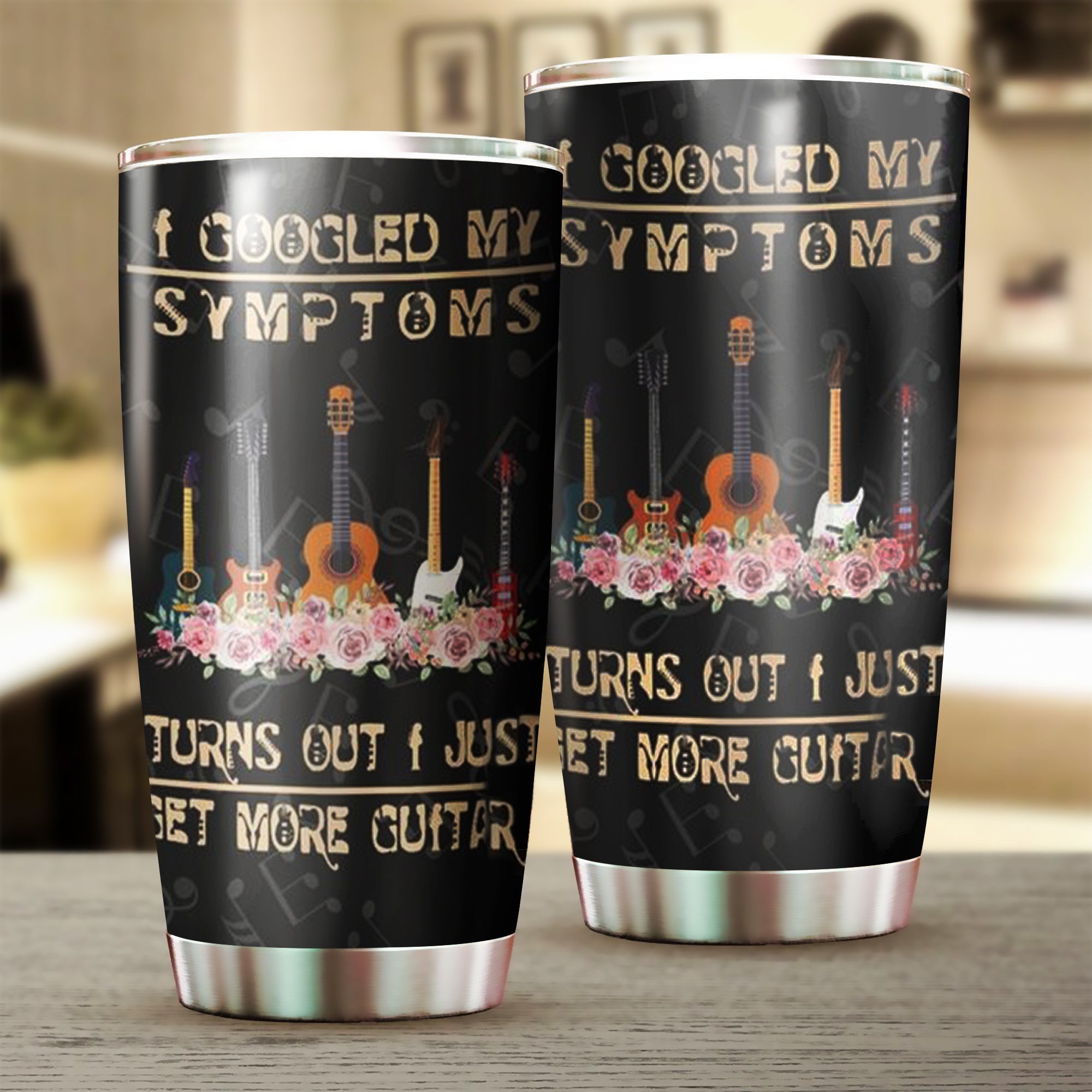 Guitar I Googled My Symptoms Just Need More Guitars Tumbler Guitar Themed Gifts Guitar I Googled My Symptoms Just Need More Guitars Tumbler Guitar Themed Gifts