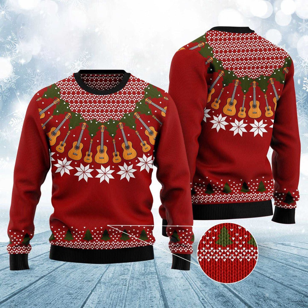 Guitar Lover Ugly Christmas Sweater Funny Ugly Christmas Sweater Xmas Gifts
