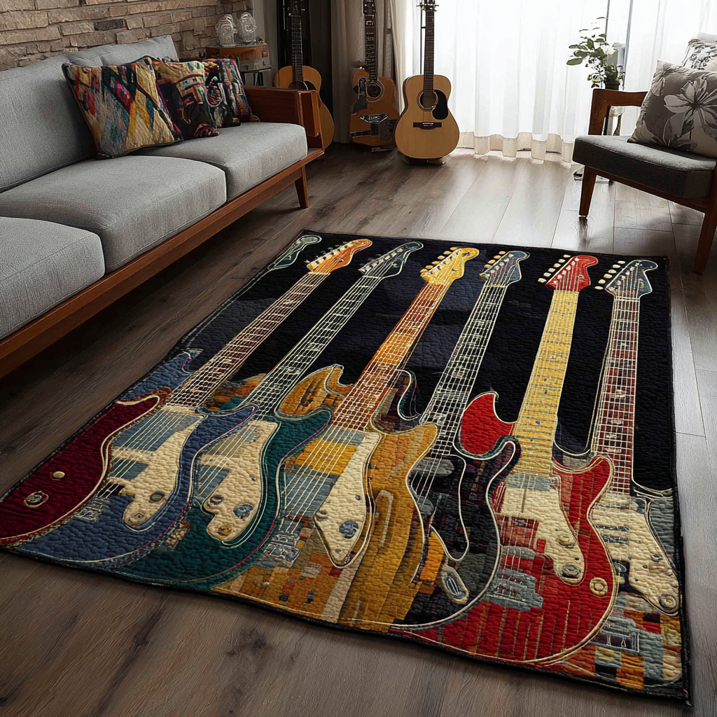 Guitar Tone Area Rug  Large Rugs For Living Room Holiday Gifts For Guitarist