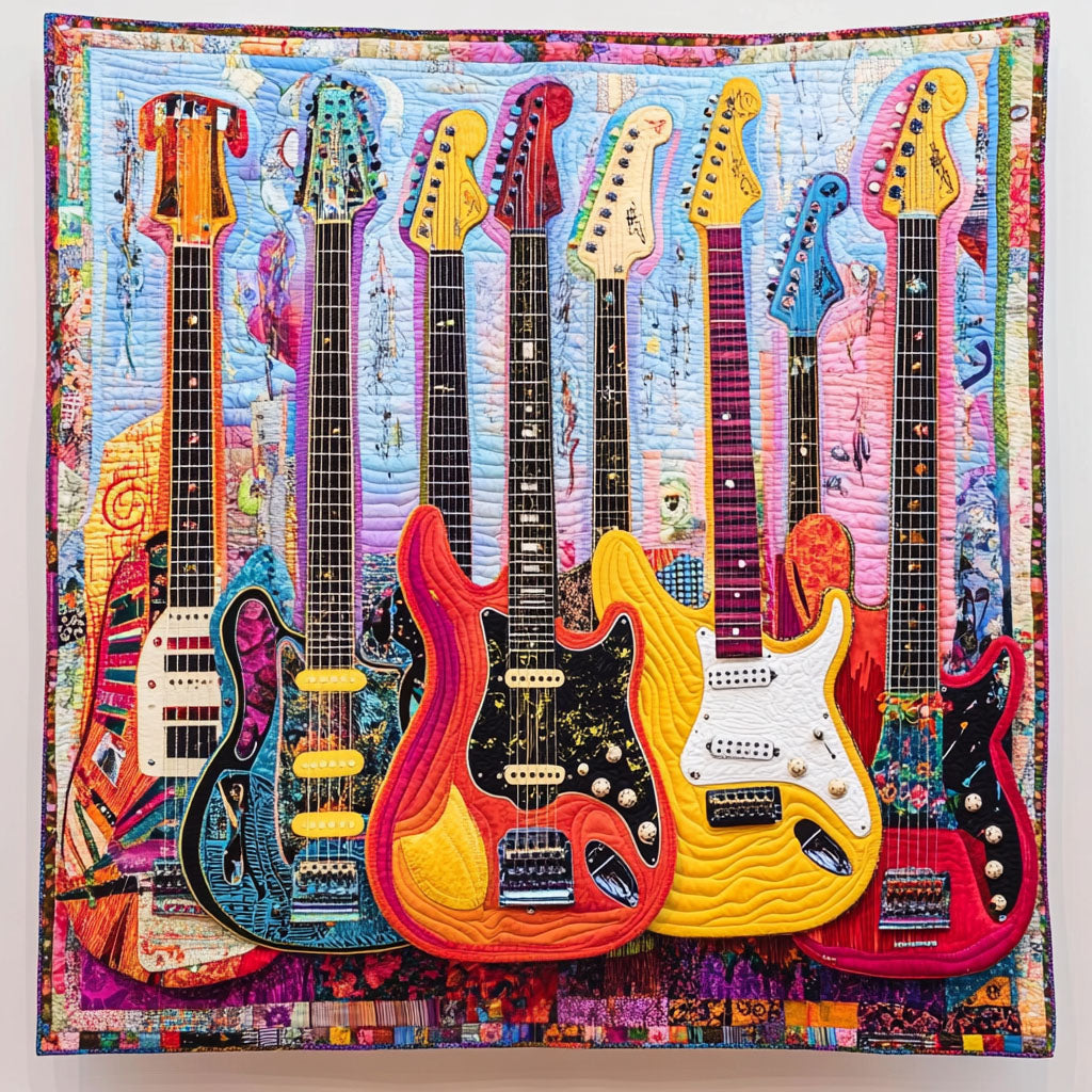 Guitarist Dream Quilted Blanket Gift Ideas For Music Lovers