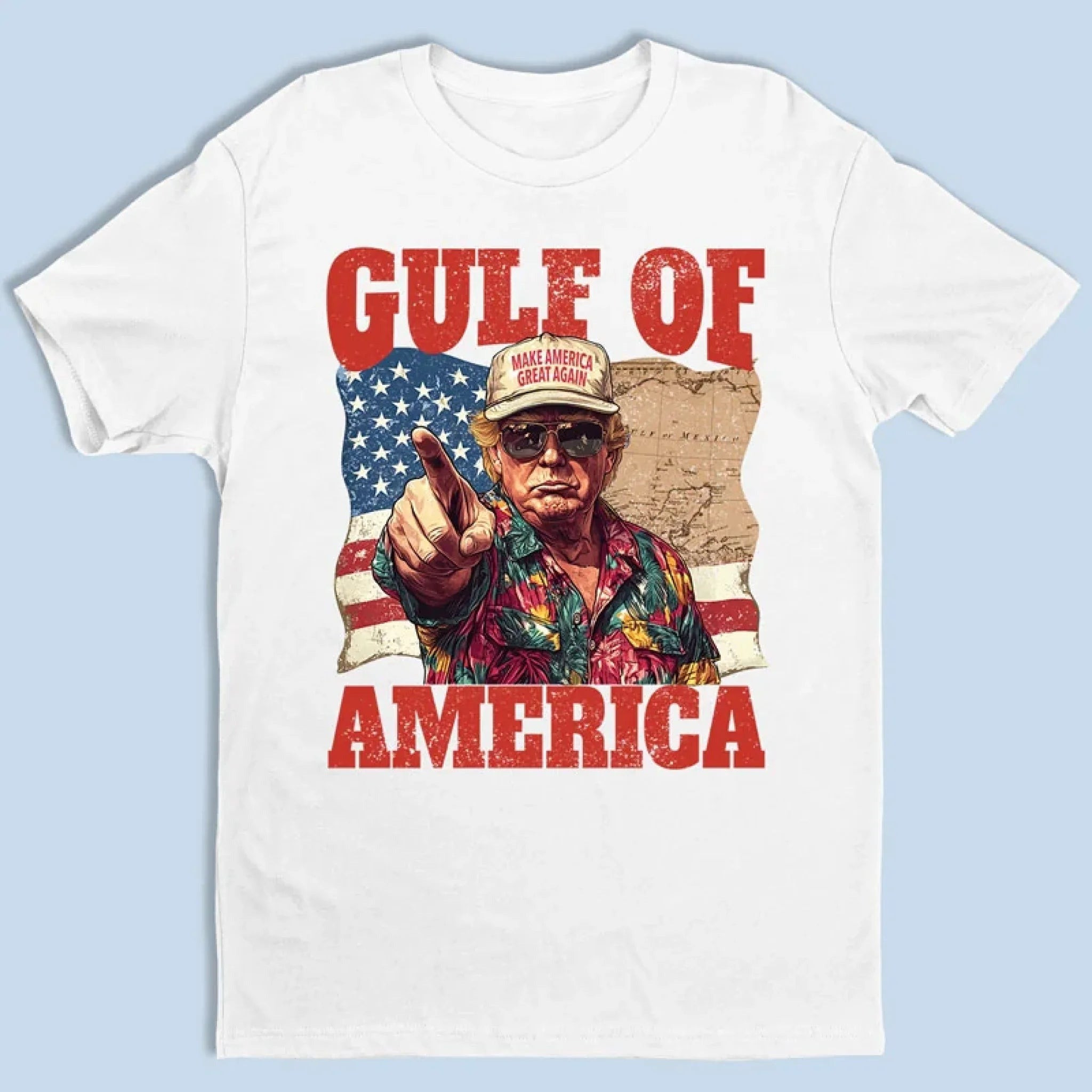 Gulf Of America Trump 2025 Shirt Make America Great Again T-Shirt Father's Day Gifts For Dad Gulf Of America Trump 2025 Shirt Make America Great Again T-Shirt Father's Day Gifts For Dad