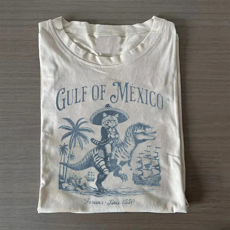 Gulf Of Mexico Palms T-Shirt Coastal Protest Graphic Tee Gift For Her