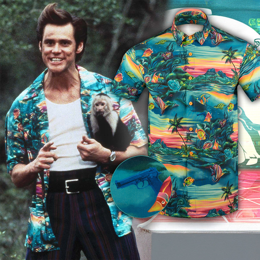 Gun Hawaiian Button Up Shirt Pro Gun Rights Shirt Gifts For Father