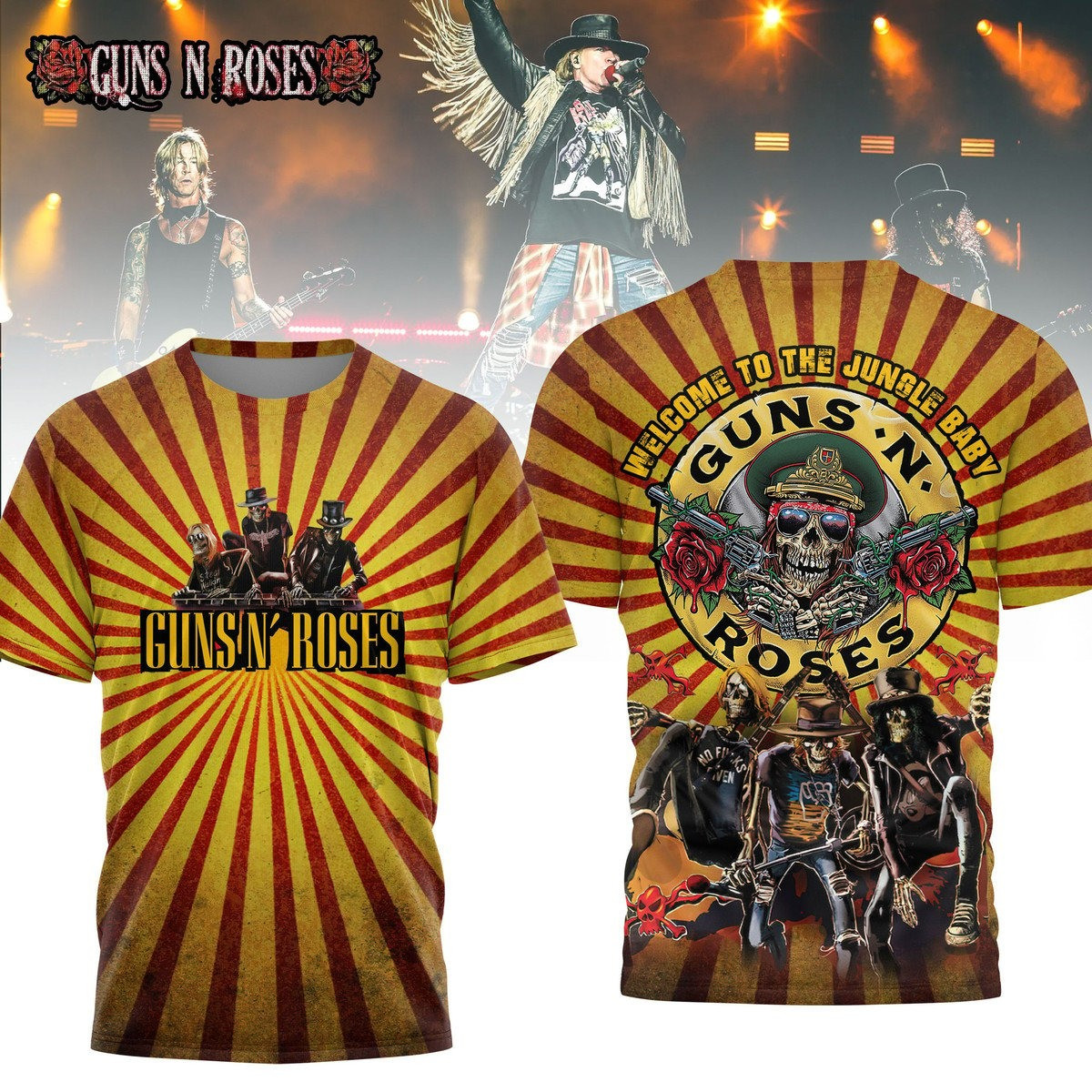 Gun N Rose Welcome To The Junble Baby T-Shirt Gift Ideas For Music Lovers