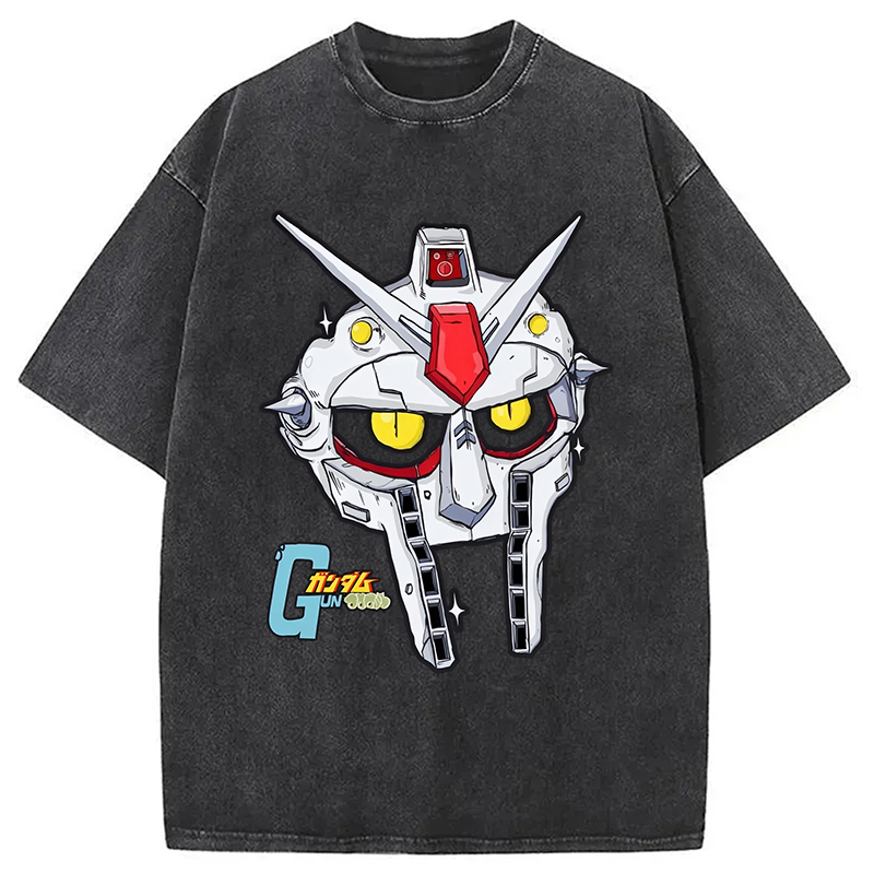 GunDoom Vintage Japanese Washed T-Shirt Casual Oversized Outfit Style Gifts For BFF