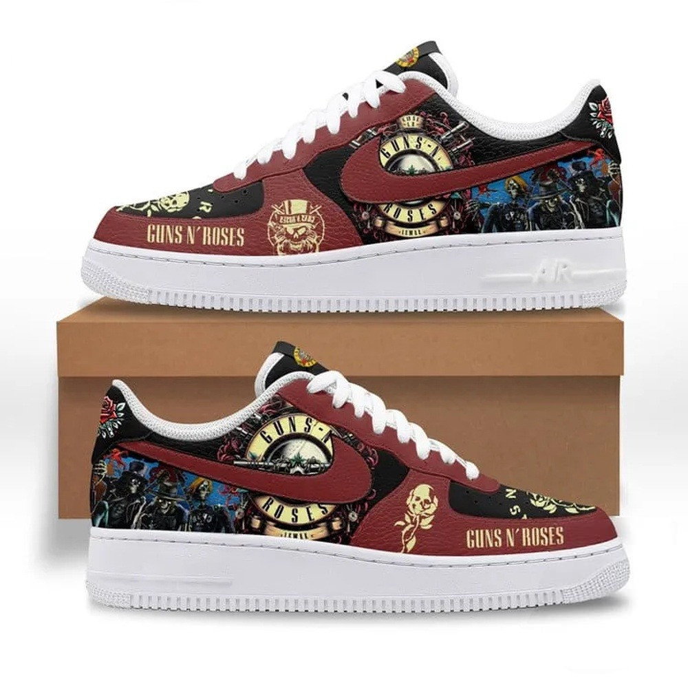 Guns N Roses Air Force 1 Shoes Sneaker Cool Gifts For Music Lovers