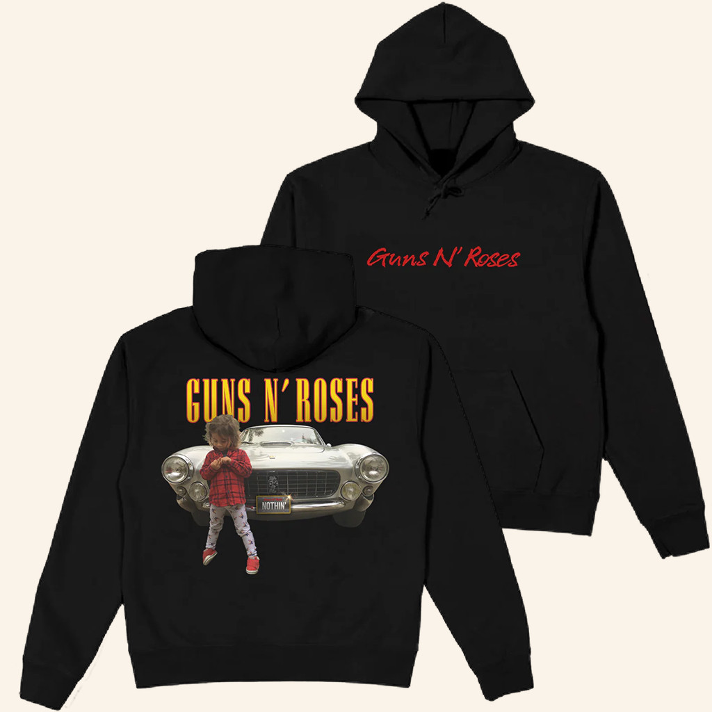 Guns N' Roses Merch Nothin' Black Hoodie Presents For Rock Music Lovers