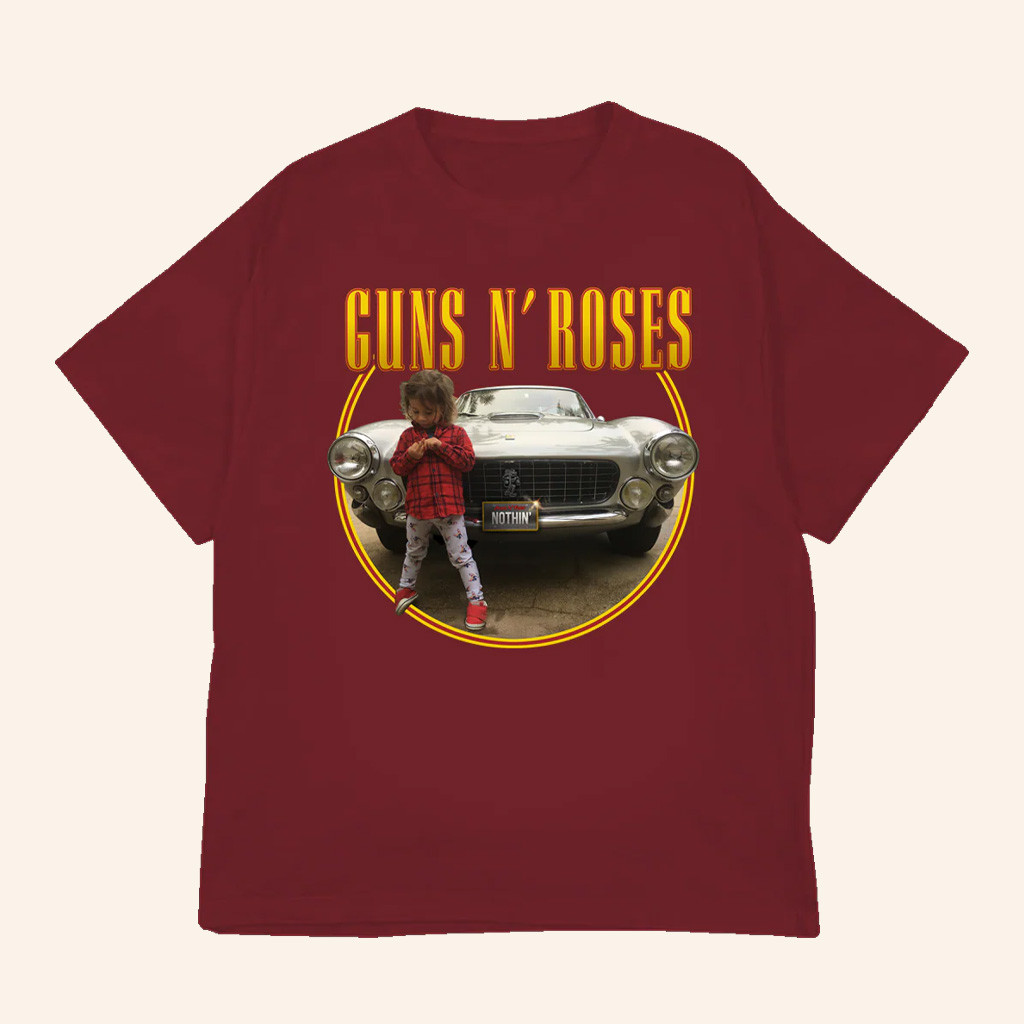 Guns N' Roses Merch Nothin Red T-Shirt Gift Ideas For Rock Music Lovers Guns N' Roses Merch Nothin Red T-Shirt Gift Ideas For Rock Music Lovers