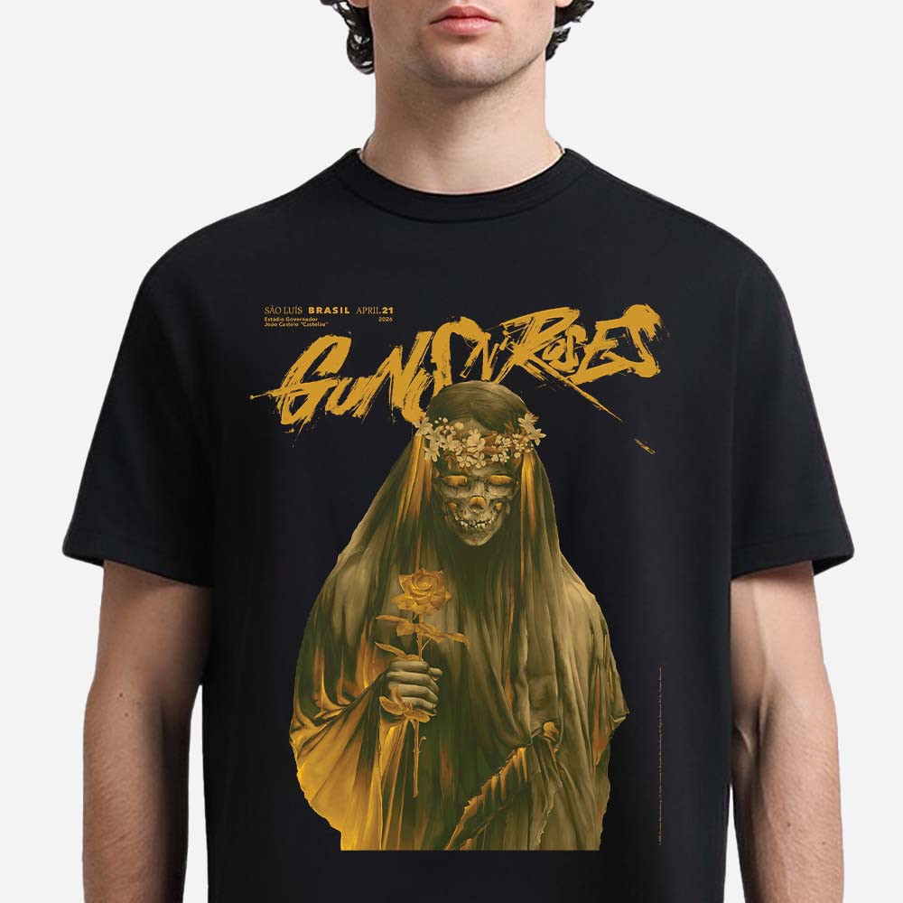 Guns N Roses Sao Luis Brasil 2026 T-Shirt Guns N Roses Merch Rock Music Lover Gift